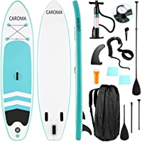 Caroma - Kit de surf de pala inflable de alta calidad de SUP- 15-24 cm de grosor- 27 cm de largo- pala ajustable…